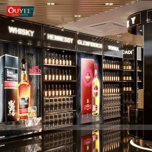 ของตกแต่งร้านปลอดภาษีสุดหรูชั้นวางยาสูบสำหรับร้านค้าปลอดภาษีการแสดงทำจากไม้ในห้างสรรพสินค้า - Product Image 3