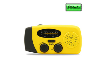 Linterna Portátil Multifuncional de Emergencia MC HM-071 con Manivela, Recargable Solar, <span class=keywords><strong>Radio</strong></span> AM/FM Meteorológica, >5000mAh - Product Image 6