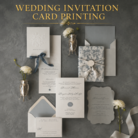 Samtene Hochzeitseinladungskarten mit Goldfolienprägung Luxuriöses Maßgefertigtes Hochzeitspapier-Set
