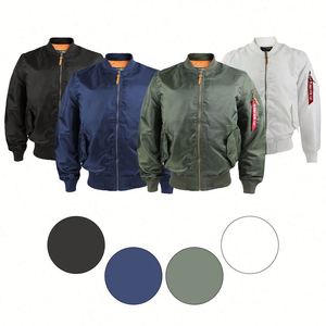 Design Unisex College Baseball Bomber <b>Jackets</b> Custom Logo Knitted Plain Letterman Waterproof Zipper Plus Size Casual for Spring - Product Image 3
