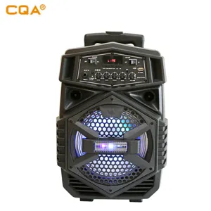 L'AQC Haut-Parleur Subwoofer Lecteur Poignée Boombox avec Lumière Disco/Micro