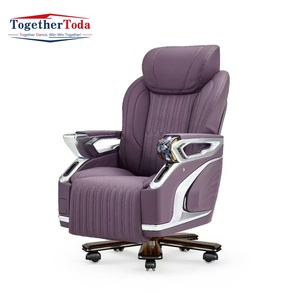 Fauteuil de capitaine électrique de luxe haut de gamme avec massage chauffant à gravité zéro et fauteuil de bureau de style siège de patron pour salon - Product Image 4
