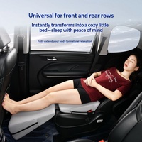 Coussin de voyage pliable et inclinable pour voiture OLIVER en tissu – Idéal pour les siestes en voiture et comme matelas pratique pour sièges avant/arrière