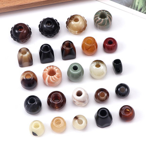 <b>Acrylic</b> Big Hole <b>Beads</b> Wholesale 16mm Irregular Gemstone <b>Bead</b> Colorful DIY Accessories for Clothing Shoes - Product Image 2