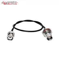 Connecteurs RF à sertir pigtail 50 ohms BNC mâle vers BNC femelle à montage sur panneau avec câble coaxial RG174 – Approvisionnement direct usine