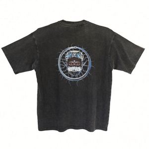 250gsm <b>Drop</b> Shoulder Heavyweight T-shirt Blank Heavy Cotton Streetwear Boxy Ographic Oversized Mens Custom <b>Acid</b> Wash T Shirt - Product Image 1