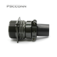Connecteur circulaire industriel mâle à 4 broches fileté, série PSCCONN MS5015 MS3100A 32-17P, prise aviation murale