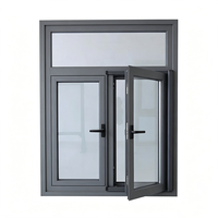 Fenêtre à battant fixe en aluminium, fenêtres et portes à double vitrage, auvent, fenêtres à basculer et à tourner en bois, design graphique, acier inoxydable