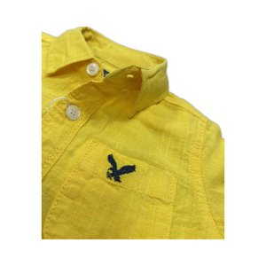 Ensembles de Vêtements d'Été pour Bébés Garçons en Coton et <span class=keywords><strong>Lin</strong></span>, Chemise Unie à Manches Courtes et <span class=keywords><strong>Short</strong></span>, Tenue Deux Pièces pour Tout-Petits - Product Image 4