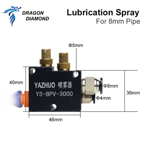 Sistema di lubrificazione del tubo dell'aria dello spruzzo della nebbia d'acqua di raffreddamento mandrino spruzzatore dell'olio del liquido di raffreddamento Spray di lubrificazione per fresatura dell'incisore del tornio cnc - Product Image 6