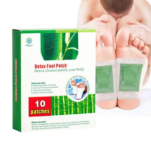 China Factory Bamboo detox foot patch Natural Foot Paste Help Sleep Relieve Stress Detox Foot Patches
