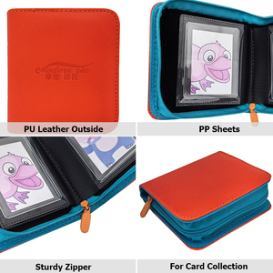 Modernqiu Raccoglitore per Carte TCG Personalizzato con Design a Tasca Singola, in Pelle con Logo Goffrato, Album Colorato per Carte - Product Image 6