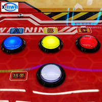Bouton poussoir en plastique lumineux LED XINWA Modèle 275 5V 12V 32mm pour machines d'arcade et d'amusement (accessoires de sélection de pièces)