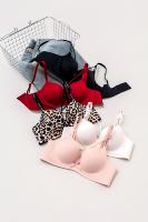 Soutien-gorge Evenyoung Push-up sans armatures, bretelles croisées, bonnet rembourré, dos en U, soutien-gorge sans couture pour femmes