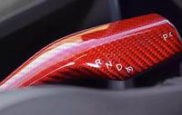 Couverture décorative de protection de main de barre d'essuie-glace de panneau de volant de fibre de carbone véritable pour des accessoires d'intérieur de voiture de Tesla Model 3 Model Y