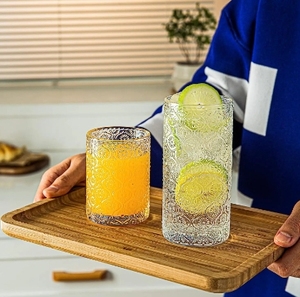 Vintage Bohemian rượu vang thủy tinh thiết lập, sang trọng hoa cứu trợ trang trí, thủy tinh trong suốt - Product Image 3