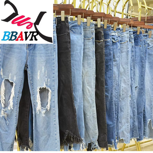 Jeans d'été de haute qualité pour femmes, vêtements d'occasion du Guangdong en balles, qualité propre, prix compétitif - Product Image 1