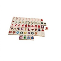 Tuiles de Mahjong Équestres Personnalisées, Jeu de Tuiles de Mahjong Américain sur le Thème des Courses Hippiques, Idéal pour les Cadeaux de Fêtes