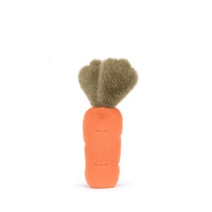 Peluche Carotte Orange en Fausse Fourrure, Jouet Doux et Moelleux avec Visage Brodé, Idéal pour Cadeau et <span class=keywords><strong>D</strong></span>écoration - Product Image 3