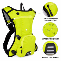 Sac à dos d'hydratation 2L avec poche à eau en TPU, léger, en tissu Ripstop, pour course à pied, randonnée, cyclisme, marathon