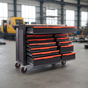 Gabinete de Herramientas Móvil con Ruedas, Resistente, Cuerpo de Acero Anticorrosión, Cajones con Cerradura, Asa Ergonómica - Product Image 5