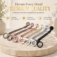Kit d'entretien de bougies 2 pièces de haute qualité personnalisé sous marque privée, avec coupe-mèche et éteignoir, pour studio de bougies, boutique de cadeaux, grossiste