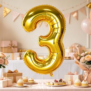 Hot Sale Customizable Color Party <b>Decoration</b> Large Happy Birthday 40 Inch Number Foil <b>Balloon</b> - Product Image 2