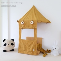 Tenda Anak Unisex SeaMind, Rumah Bermain Indoor, Dekorasi Dinding, Plastik, Setengah Lingkaran, Sudut Baca, Tata Letak, Mainan Lunak