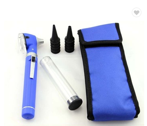 Juego de otoscopio y otalmoscopio para diagnóstico Dental, mango de Color azul con bolsa del mismo Color - Product Image 2