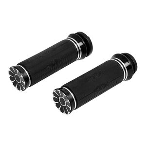 RACEPRO-Empuñaduras <span class=keywords><strong>de</strong></span> manillar <span class=keywords><strong>de</strong></span> corte <span class=keywords><strong>de</strong></span> borde CNC para motocicleta <span class=keywords><strong>de</strong></span> 1 "y 25mm para Harley Sportster 883 1200 Touring Dyna Softail - Product Image 1