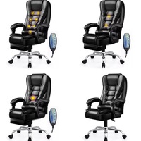 Chaise de jeu ergonomique contemporaine moderne Inde, noire, inclinable, bureau, exécutif, appui-tête extensible et réglable