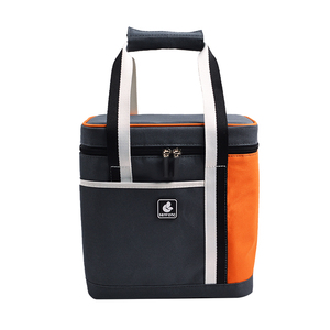 กระเป๋าเดินทางความร้อนโพลีเอสเตอร์ทั้งกล่องเก็บความเย็นพร้อมสายสะพายไหล่โลโก้น้ําแข็งแบบใช้ซ้ําได้ฟอร์ดถุงเก็บความเย็นอาหารกลางวันปิคนิค - Product Image 5