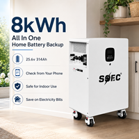 Système solaire hors réseau SOEC 8 kWh tout-en-un avec batterie LiFePO4, BMS intelligent, équilibreur actif, surveillance WiFi, 4500 W pour utilisation agricole