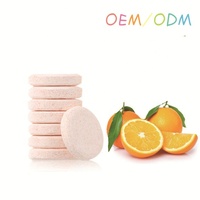 Comprimés de vitamine C 1000mg et de vitamine E à mâcher au goût d'orange, pilule blanchissante pour améliorer les suppléments immunitaires