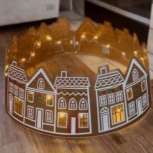 New design LED <strong>Gingerbread</strong> Christmas <strong>Tree</strong> <strong>Collar</strong> for decoration - Product Image 5