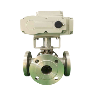 MINASEN Q944F 3 inç Paslanmaz Çelik T/L Tipi Elektrikli Üç Yollu Küresel Vana Kelepçe Bağlantılı PTFE Sızdırmazlık Akış Kontrol Vanası - Product Image 6