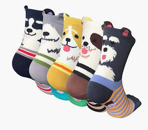 Chaussettes amusantes et mignonnes pour femmes, chaussettes pour chiens et chats, cadeaux pour femmes - Product Image 1