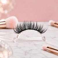 Faux cils en vison 3D naturels en bande complète, vente en gros, fournisseur de cils à marque privée, cils en faux vison moelleux avec emballage