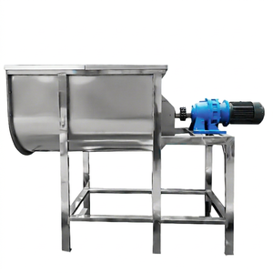 Mélangeur à ruban horizontal industriel polyvalent avec moteur en cuivre, cuve en acier inoxydable, haute efficacité pour l'alimentation en poudre, détergent chimique et granulés - Product Image 1