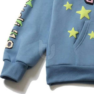 Meilleur prix de gros Sweat à capuche thermique léger pour hommes avec col à capuche imprimé bouffant avec logo personnalisé pour la saison hivernale - Product Image 3