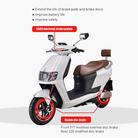 Yeni yetişkin elektrikli Scooter ucuz 2 koltuk iki tekerlekli elektrikli motosiklet