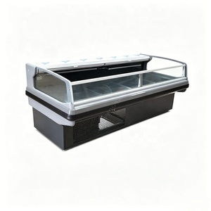 Congélateur commercial gris <span class=keywords><strong>de</strong></span> 1500 mm pour la présentation <span class=keywords><strong>de</strong></span> viande, idéal pour boucherie et supermarché - Product Image 1