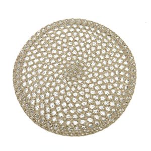 حديث فاخر دائري بساط لامع على الطراز الكلاسيكي كروشيه بوليستر صفيف - Product Image 5