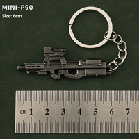 Venta al por mayor caliente pistola llavero Metal 5-9CM 18cm M24 Mini pistola juego de Metal pistola modelo llavero Porte Cle llavero para mochilas escolares