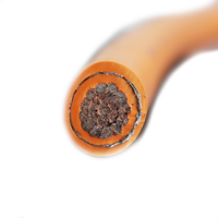 Cable de Silicona Naranja Flexible de Alta Tensión Blindado para Vehículos Eléctricos, Calibre 1/0 2/0 AWG, Fabricante