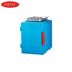 Premium Blue Front-Mounted Aislado Food Pot Carrier Caja de transporte con aislamiento térmico para Catering - Product Image 1