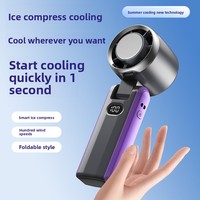 Ventilateur portable haute vitesse Zowie ALA-102, style rétro, alimenté par USB, contrôle de vitesse progressif, affichage numérique