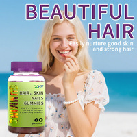 Gummies beauté à la biotine, au collagène et à la kératine pour les cheveux, la peau et les ongles – Collagène pour la peau, les ongles et les cheveux