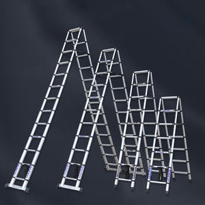 Échelle télescopique en alliage d'aluminium de style industriel, échelle télescopique à double face en forme de A - Product Image 4