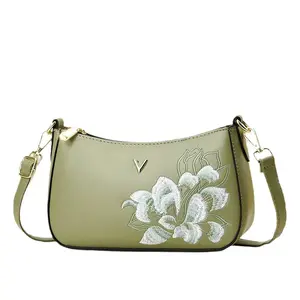 Wholesale of new women's handbags by suppliers, fashionable single shoulder crossbody bags, PU leather handbags